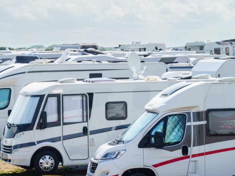 Ein Camping-Platz auf Sylt.