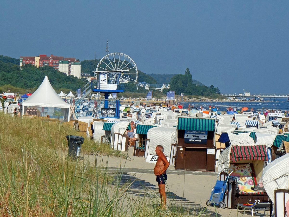 Die Insel Usedom an der Ostsee.