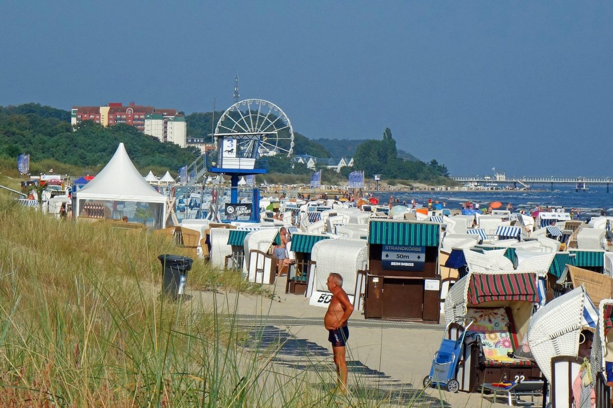 Die Insel Usedom an der Ostsee.