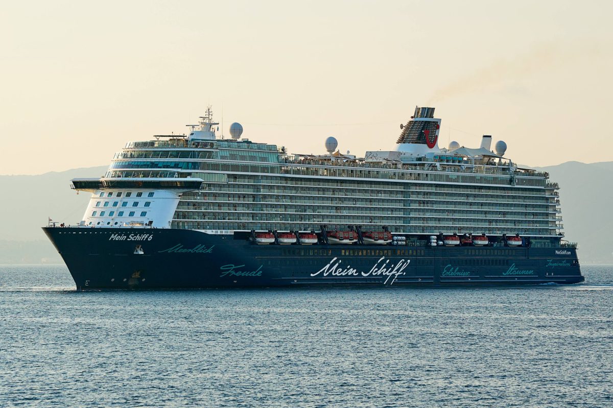 Das Kreuzfahrtschiff "Mein Schiff".