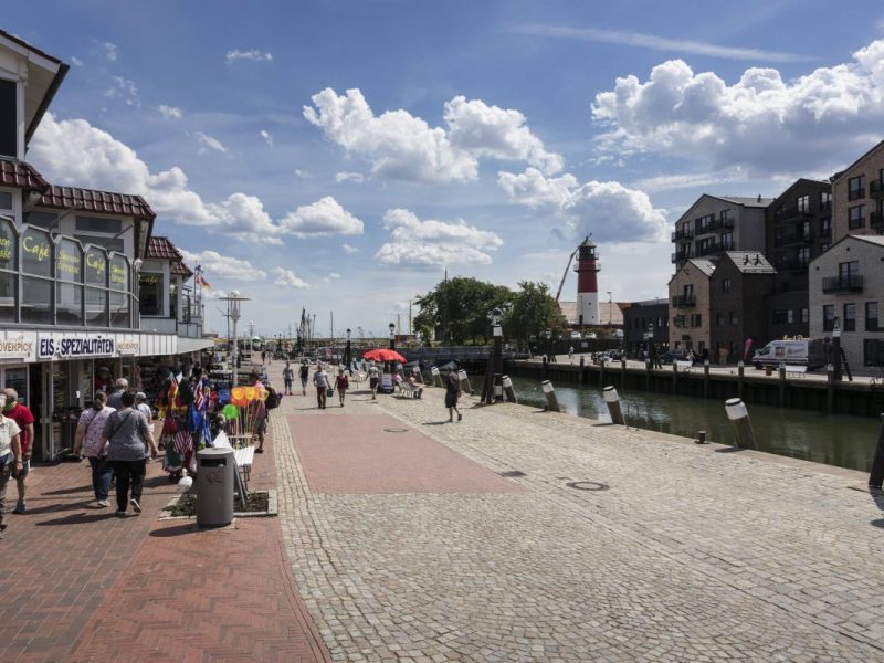 Die Fußgängerzone in Büsum.