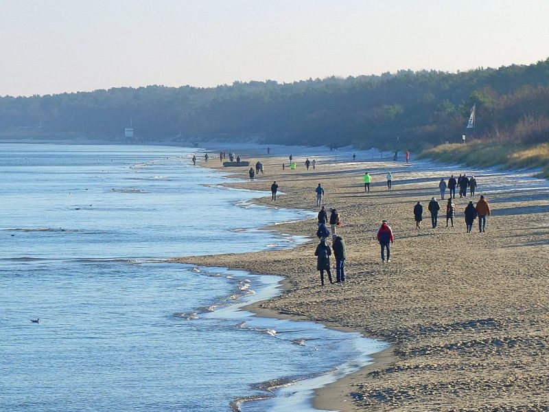 Ein Strand an der Ostsee.