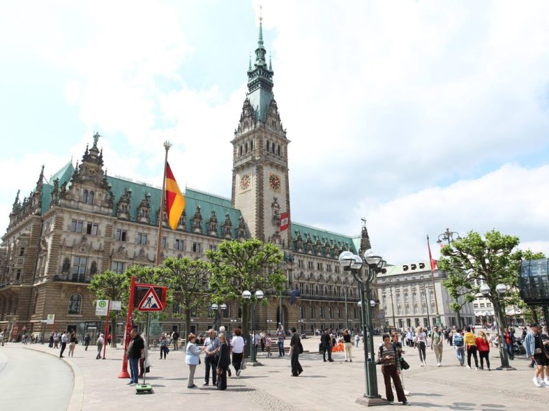 Das Hamburger Rathaus.