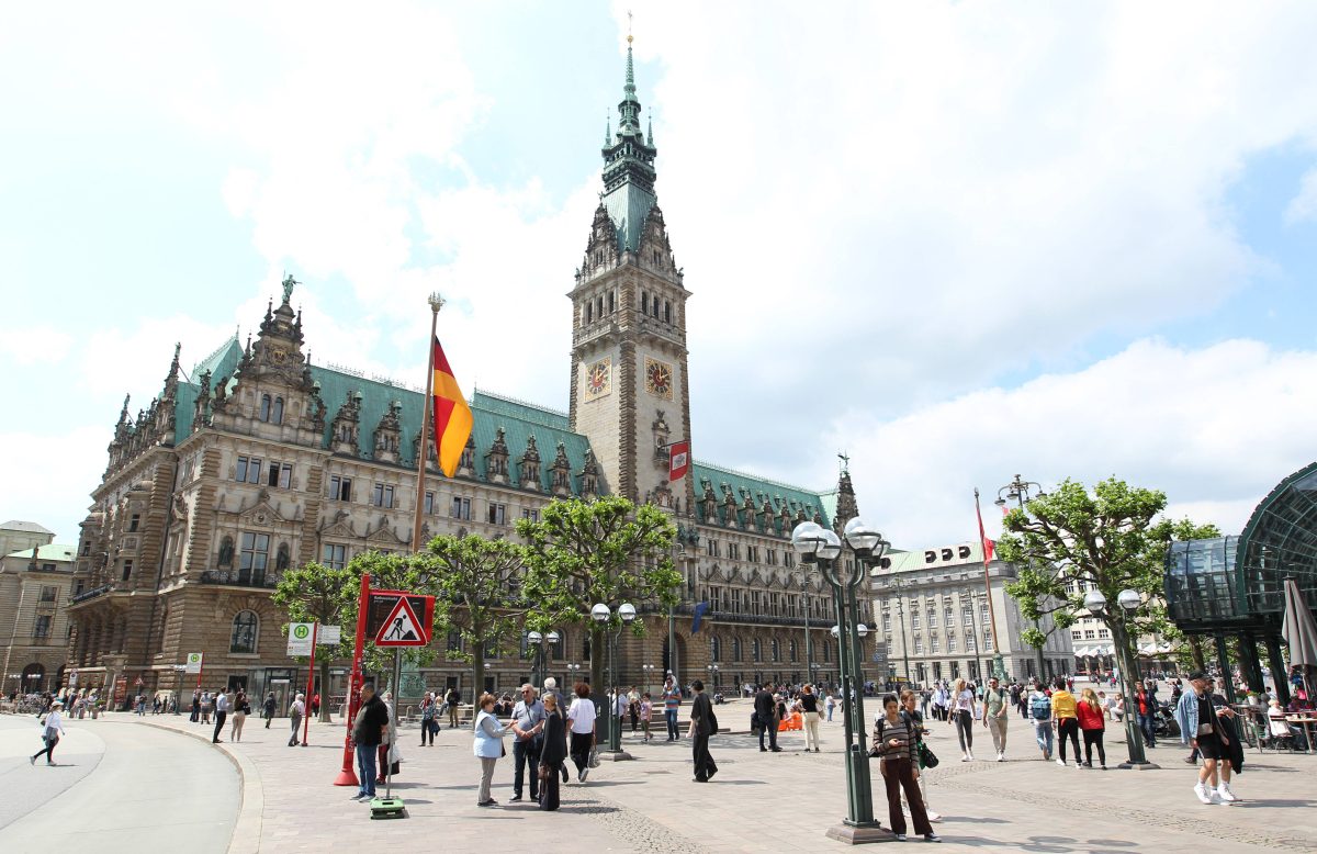 Das Hamburger Rathaus.