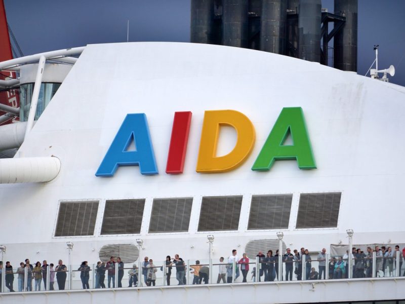 Ein Schiff von Aida.