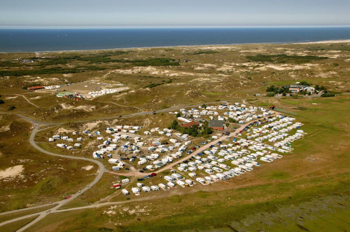 Campingplatz in den Dünen