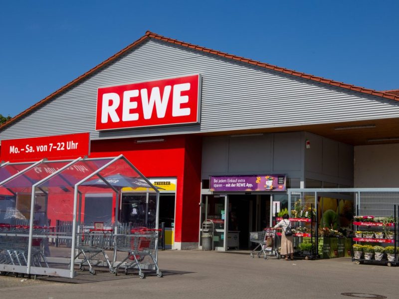 Eine Rewe-Filiale, Symbolbild