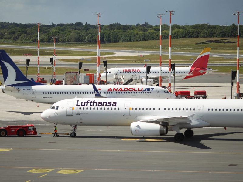 Der Flughafen Hamburg.